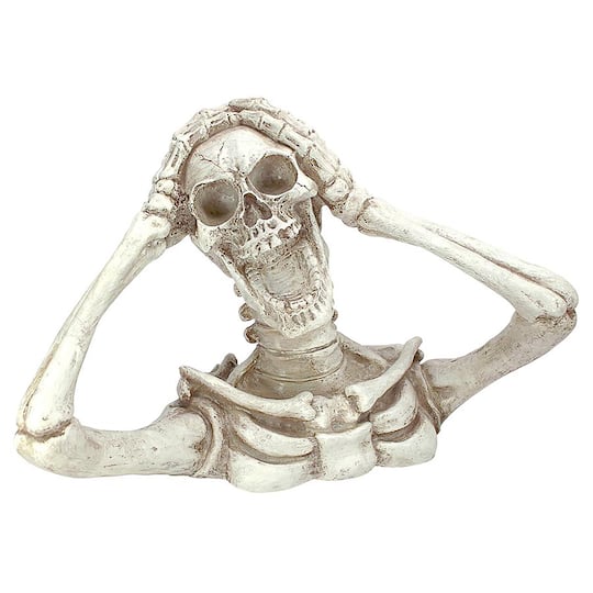 Design Toscano 10.5&#x22; Shriek the Skeleton Statue